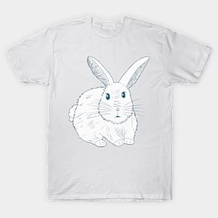 Bunny Blue Lineart T-Shirt